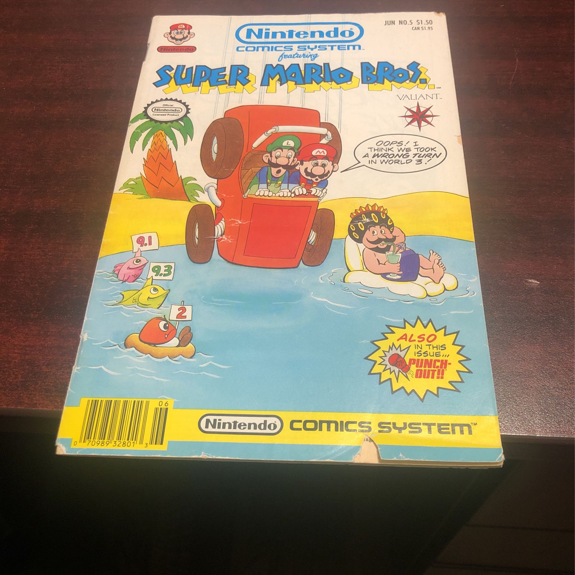 Super Mario Bros (1991) #5 - 1st Print Valiant Comics Punch Out Nintendo NES