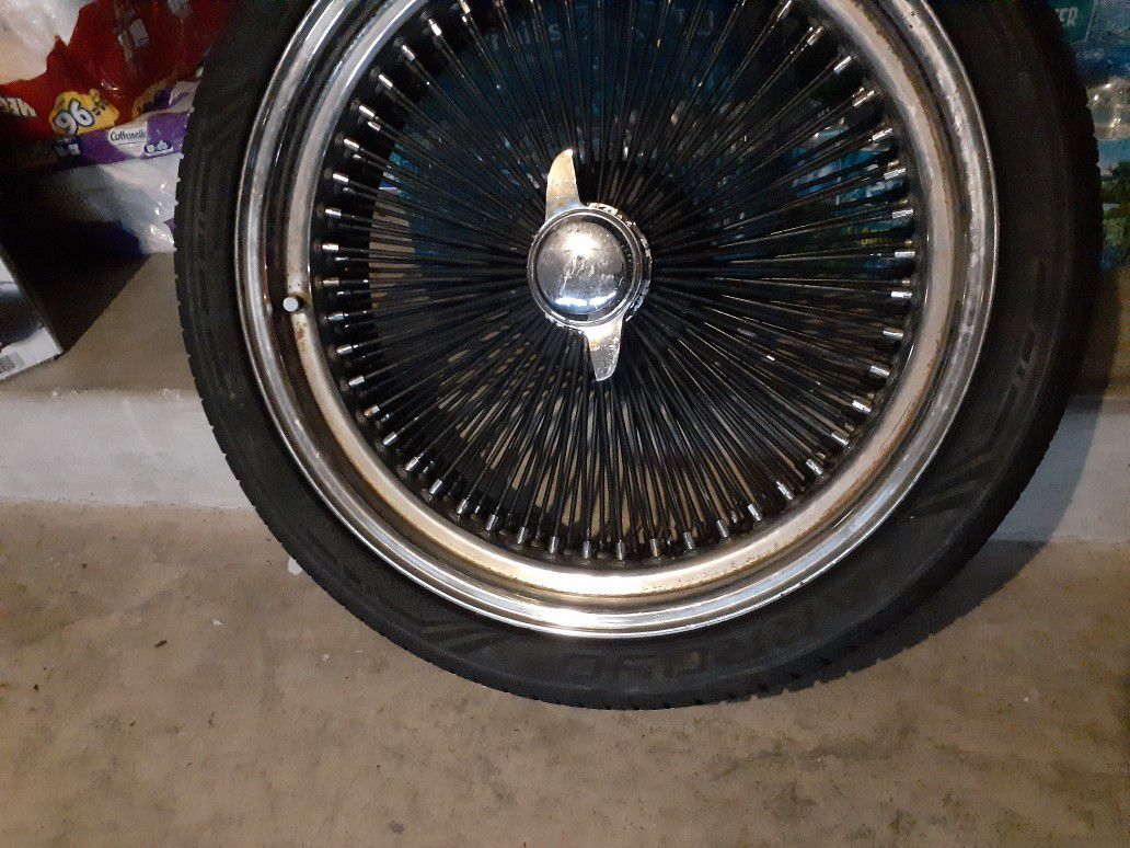 22 inch wire rims/wheels