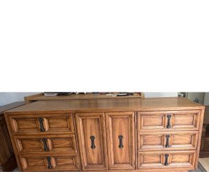 Dresser and one nightstand both good condition