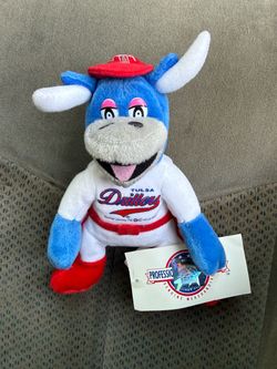 Milb Tulsa drillers mascot Hornsby affiliate of the Los Angeles Dodgers