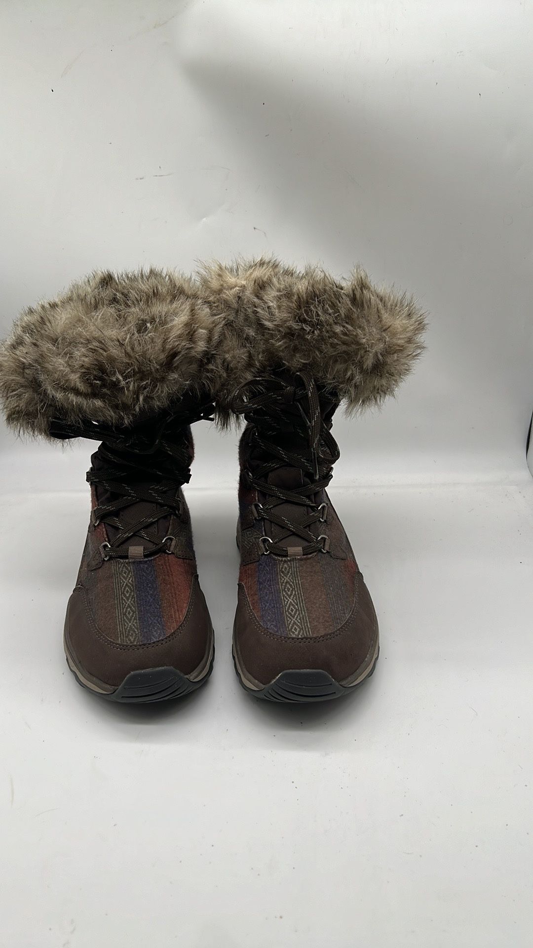Eddie Bauer Weatheredge Insulated Faux Fur Trim Women's Boots 8
