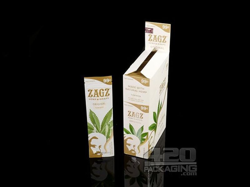 Zagz ‘Retail Display’ Hemp Wraps 25 Ct