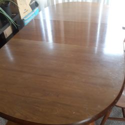 Solid Wooden Dining Table With 3 Chairs 