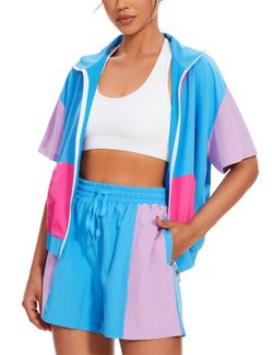 Adult Tracksuit 80s 90s Costume Retro Workout Outfit XL