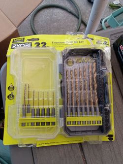 RYOBI
22-Piece Titanium Drill Bit Set