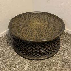 36” African Style Round Coffee Table