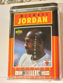 Michael Jordan Sealed Unopened Metal Cards