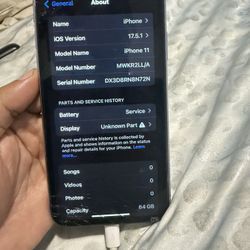 iPhone 11 64 GB . unlocked