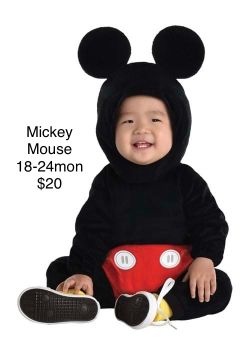Mickey Mouse Baby Costume 18-24 Months