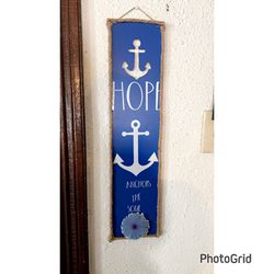 Hope Anchors The Soul Wall Decor 
