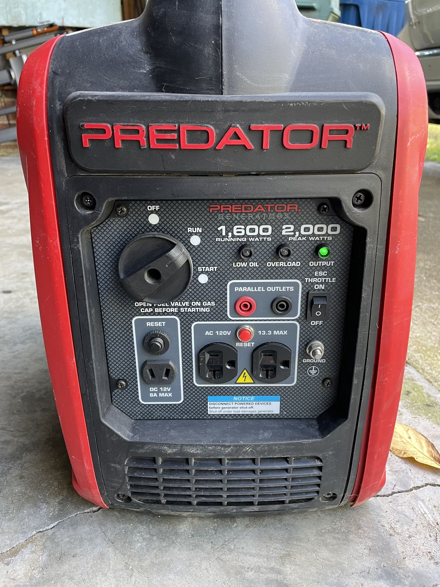 PREDATOR  2000 inverter Generator Super Quite