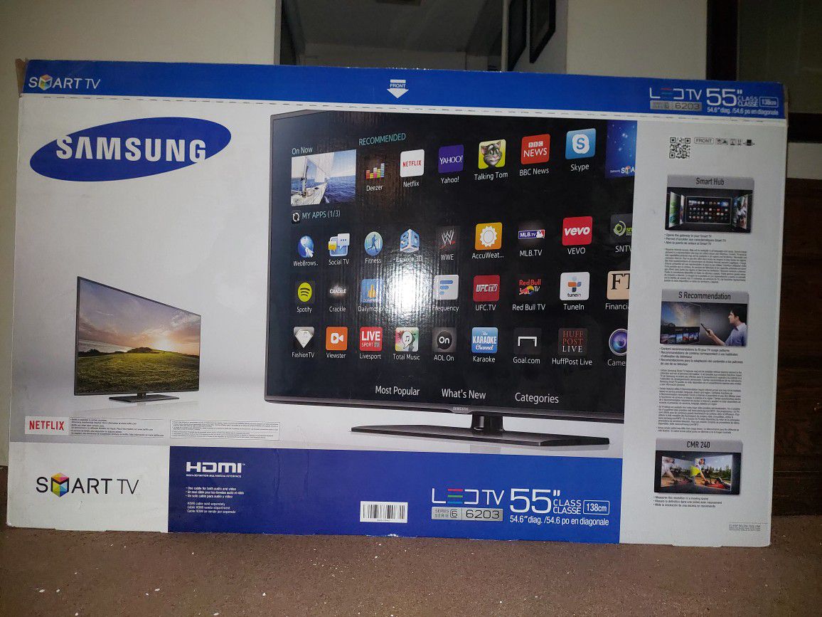 55" Samsung Smart TV , With Amazon Fire Stick 