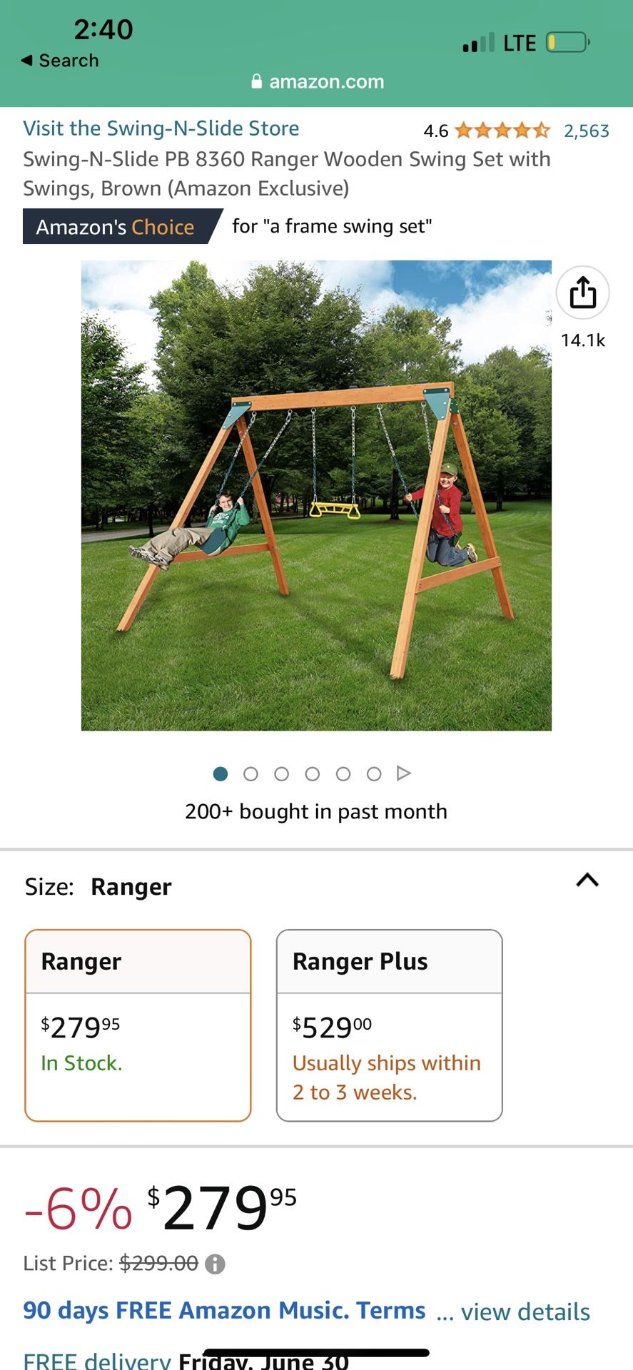 Swing Set For Sale 