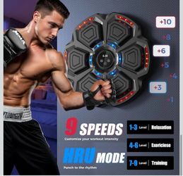 $25 Music Boxing Machine for Adults Kids,Smart Boxing Pad Training Machine,Wall Target Punching Workout for Kids,Reflex Training Suitable for Home,Off