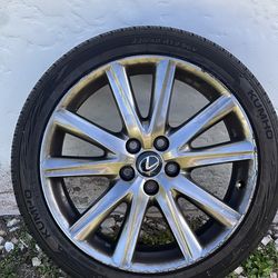 LEXUS OEM FRONT & REAR WHEEL AND TIRE