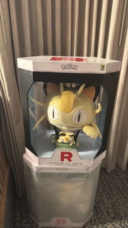 SDCC 2026 Meowth Balloon Pokemon Plush - Blasting Off Again! Jazwares Booth Exclusive