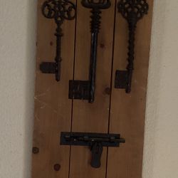 Wood Key/latch Wood Wall Hangover G