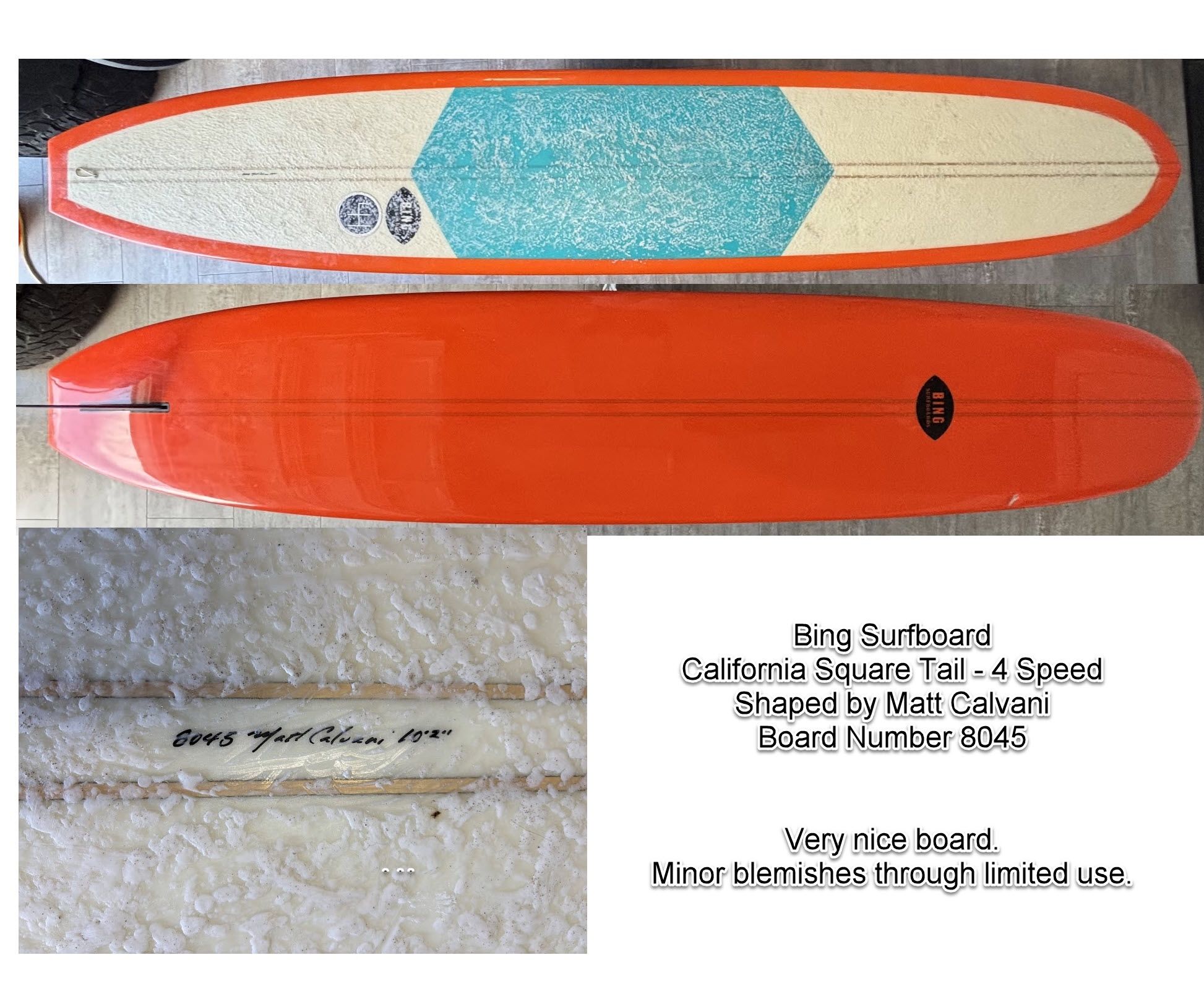 Bing California Square “4 Speed” Shaped By Matt Galvani