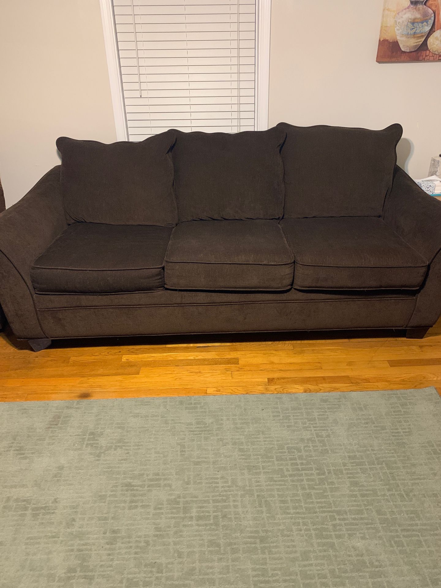 Brown couch good condition , smoke free home!
