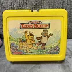 Vintage 1986 The World of Teddy Ruxpin Lunch Box NO THERMOS