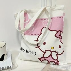 Cute Hello Kitty Canvas Tote Bag 