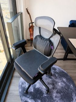Autonomous Ergonomic Office Chair + Purple Cushions / Upgraded Rollerblade Wheels