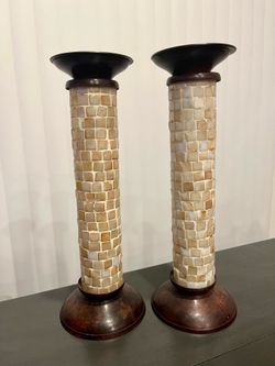 Pair of candlestick holders