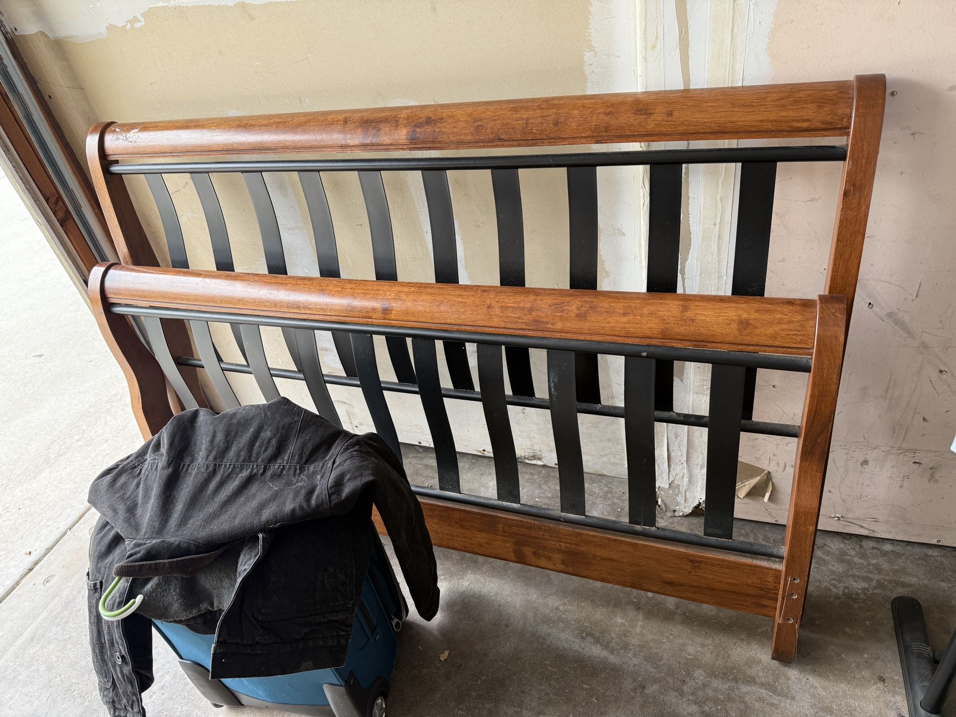 Boxspring And Bed frame.