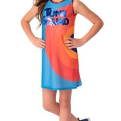 Space Jam Tune Squad Team Jersey Dress Child Halloween Costume

