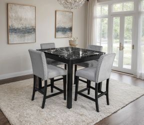 Hermoso Comedor gris 5pc 💕🚛😘😍