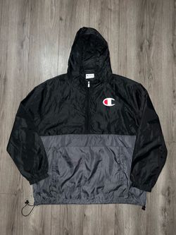 Grey/Black Champion Windbreakr Size XL - Read Description