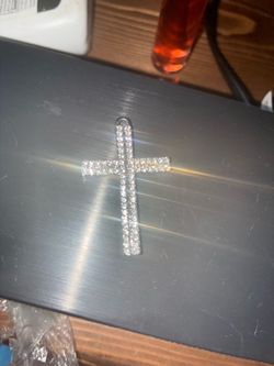 Icy cross pendant