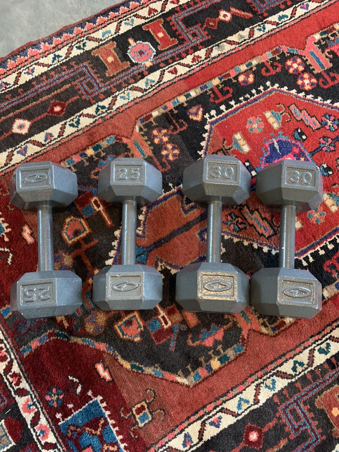 25lb($50)and 30lb($60) Dumbbell Sets