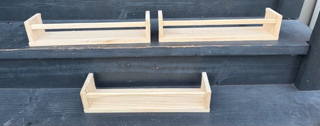 Set of 3 floating bookshelves