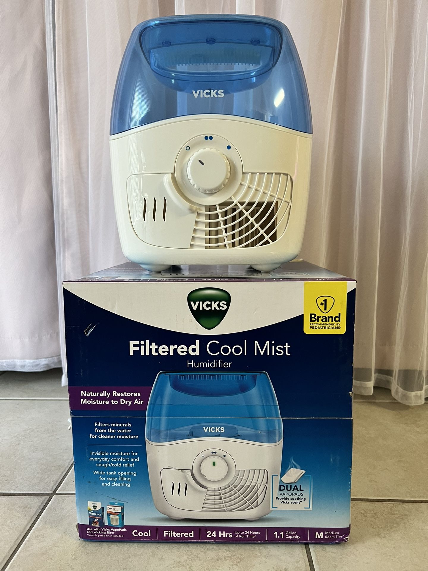 VICKS FILTERED COOL MIST HUMIDIFIER