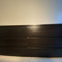 IKEA MALM Black 6 Drawer Horizontal Dresser
