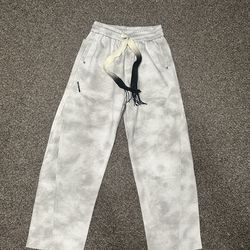 Grey n white balenciaga sweatpants -Size Small