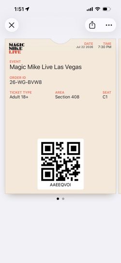 Magic Mike ticket