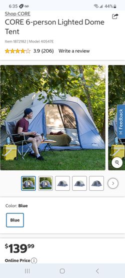 CORE 6-person Lighted Dome Tent $70