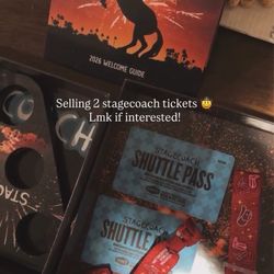 2 Stage Coach Tickets / Shuttle Passes