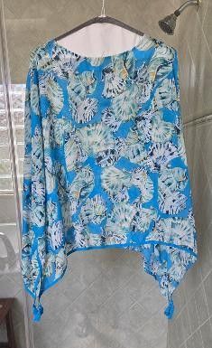 Chicos Summer Shell Poncho M/L