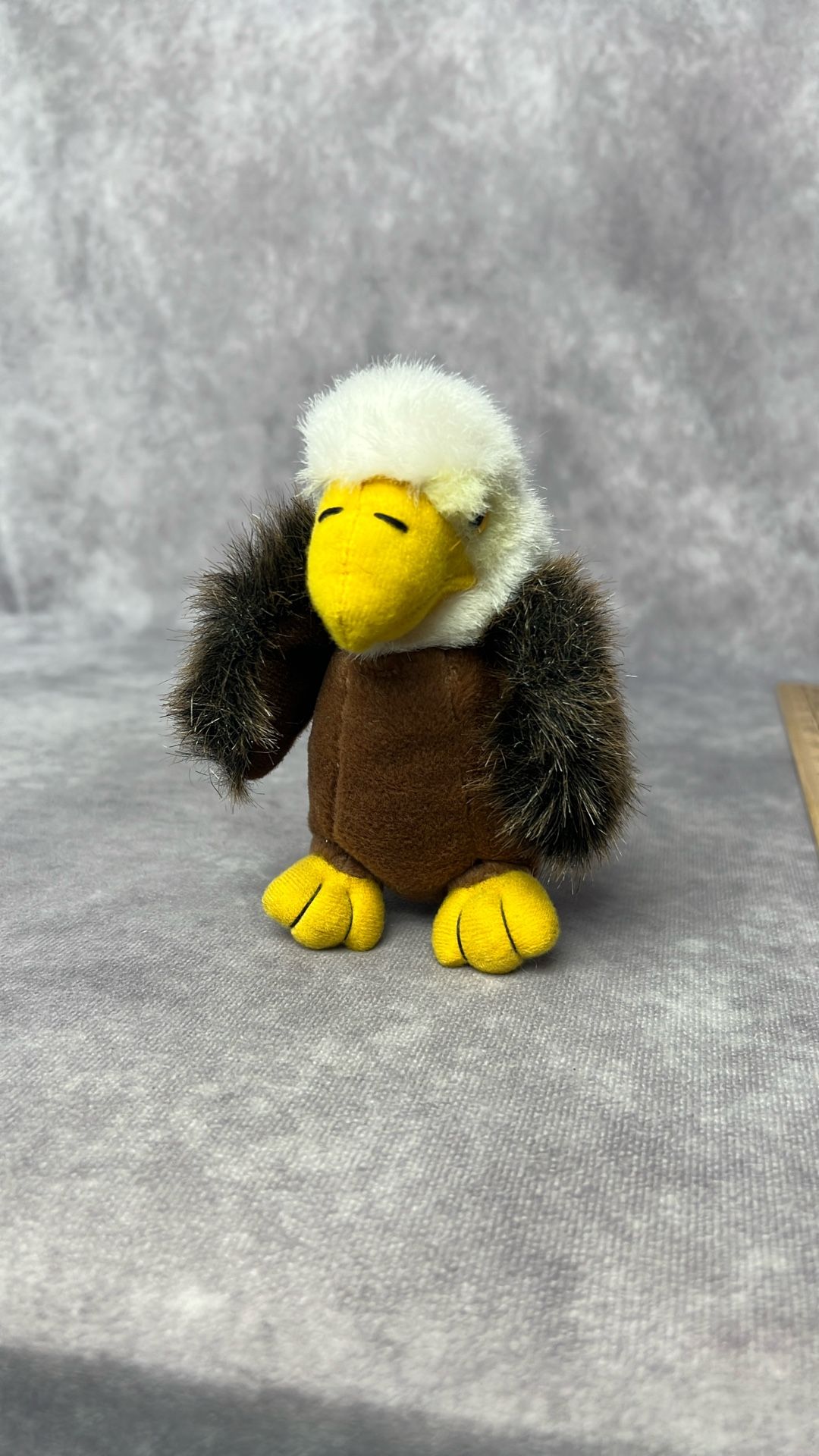 Art's Toy Vintage Bald Eagle Stuffed Animal 5.5”