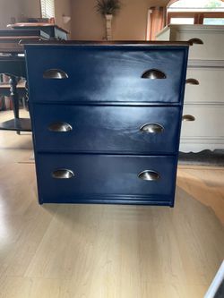 Navy Blue Night Stand/ Dresser.