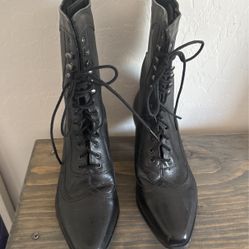 Rawhide Leather Boots Women Size 10
