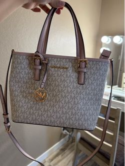 Pink Micheal Kors Jet Set Tote