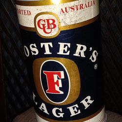 Steel Fosters Beer Can
