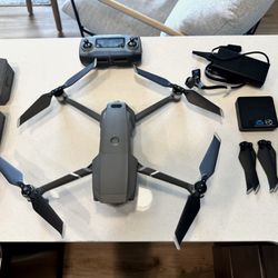 DJI Mavic 2 Pro 4K Camera Drone with Controller, 4 Batteries, Charger & Lenses