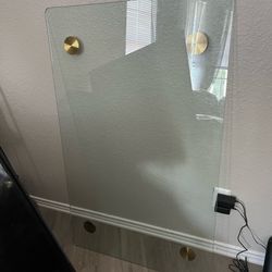 Gold glass table