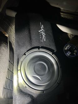 Infinity subwoofer with Skar Auto box