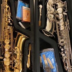 Gold or Silver Alto Saxophone $350 each come test them out